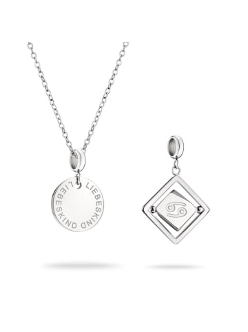 LIEBESKIND BERLIN Schmuck-Set Charm Set Cancer in silber