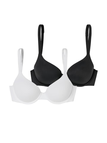 Schiesser Bügel-BH BH mit Schale - Unique Micro in schwarz-weiss