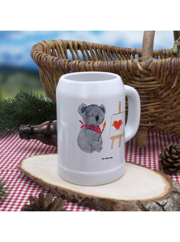 Mr. & Mrs. Panda Steinkrug Koala Künstler ohne Spruch in Weiß