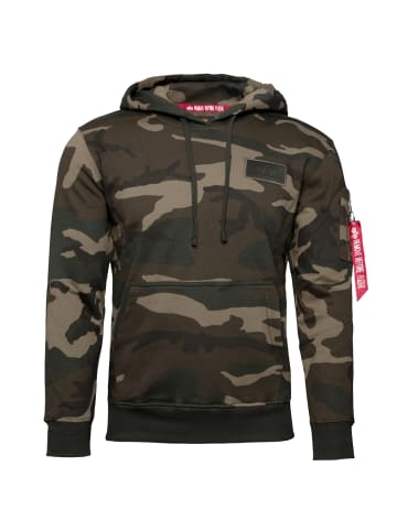 Alpha Industries Kapuzenpullover Back Print Hoodie Camo in gruen