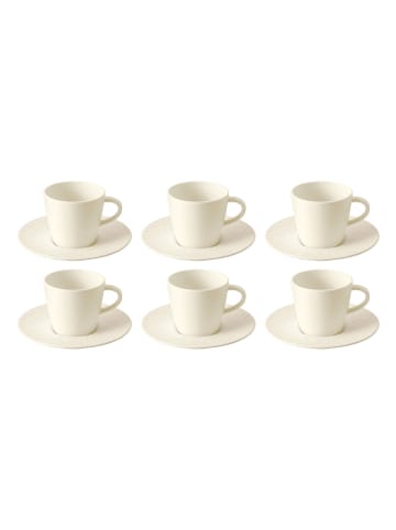 Villeroy & Boch 12-tlg. Kaffee Set Manufacture Rock in Weiß – 150 ml in weiß