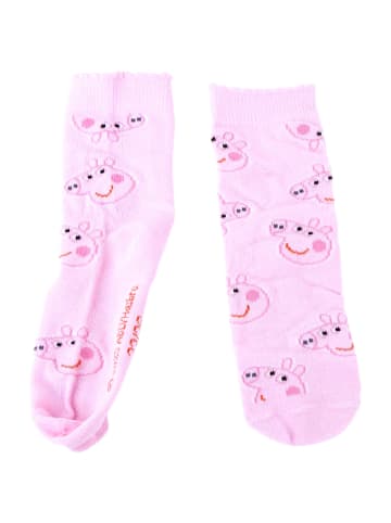 Cerda 4er - Pack Kindersocken Peppa Pig Geschenkset mit Spardose  in Bunt