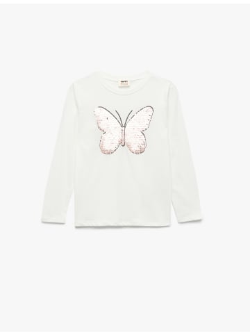 KOTON TSHIRT LS in Ekru