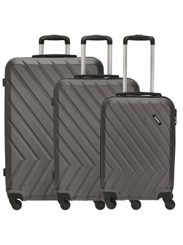 PAKLITE Quick Trolley Set 3tlg. (grau/anthrazit) in grau/anthrazit