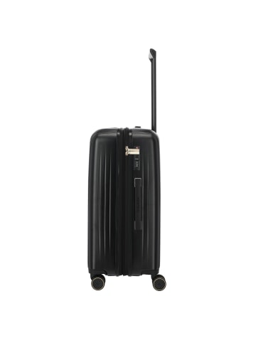 travelite Barbara Novelty 4 Rollen Trolley 65 cm mit Dehnfalte black