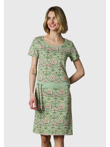 ragwear Minikleid Baomi Print YOUMODO in Dusty Green