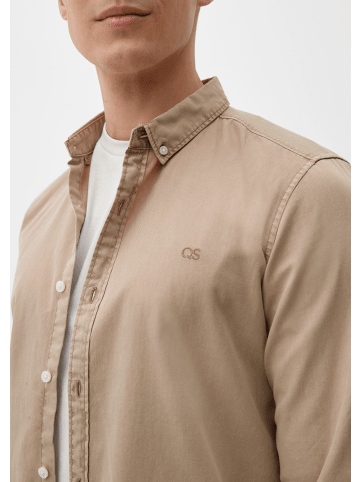 QS Hemd langarm in Beige