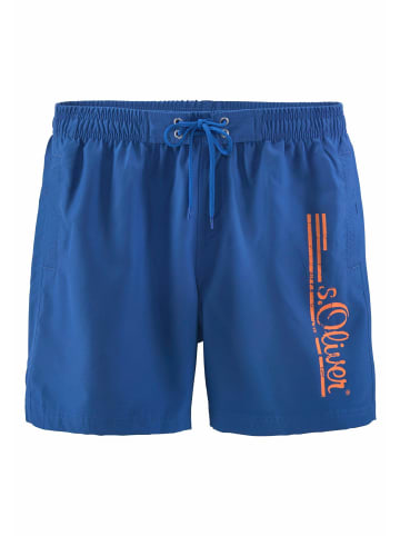 S. Oliver Badeshorts in royalblau