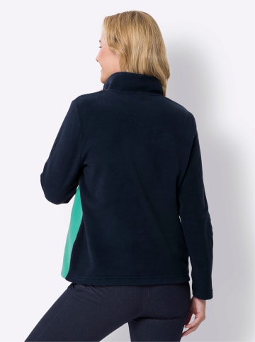 Sieh an! Fleeceshirt in marine-blaugrün
