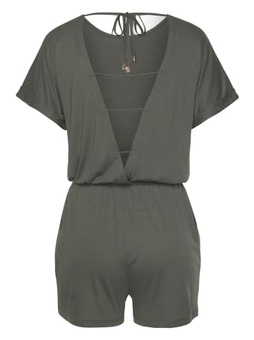 LASCANA Kurzoverall in dunkelgrün