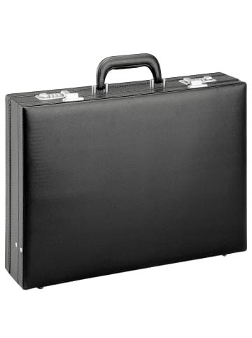 D&N Tradition Business - Aktenkoffer PU 44 cm erw. in schwarz