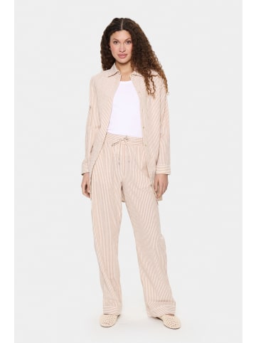 SAINT TROPEZ Casual Hose KiraSZ Lockere Passform in Brown Sugar