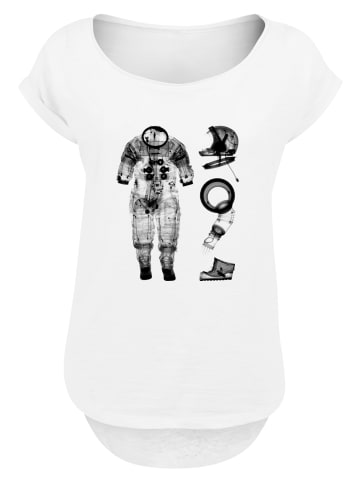 F4NT4STIC Long Cut T-Shirt NASA Apollo 14 A7 L Pressure Suit Negative X Ray in weiß