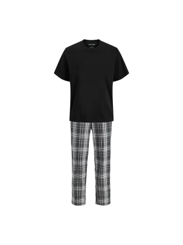 Jack and Jones Loungewear Set JACLUCA SS Tee & Woven Pants Set in Schwarz