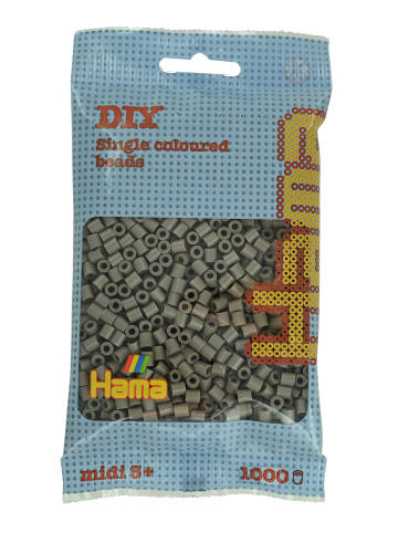 Hama Beutel mit 1000 Midi-Bügelperlen graubraun - ab 5 Jahren