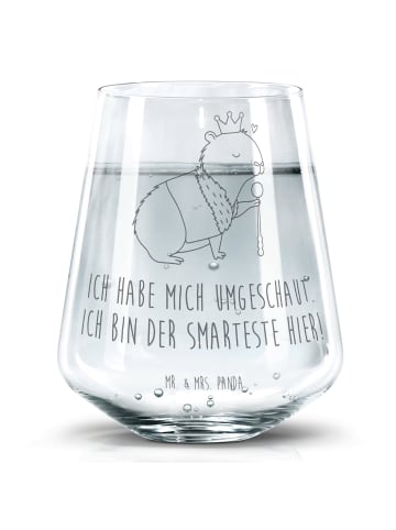Mr. & Mrs. Panda Tumbler Capybara König mit Spruch in Transparent