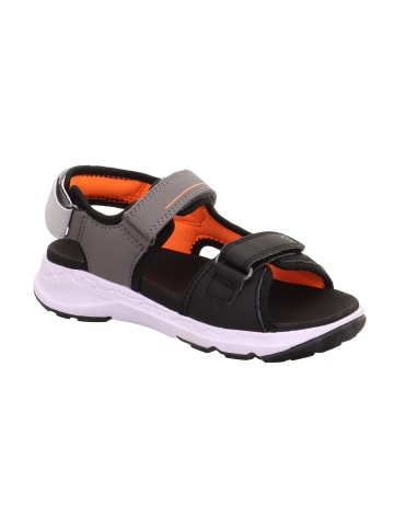 superfit Sandale CRISS CROSS in Grau/Orange