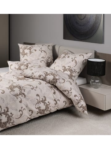 Janine Janine Baumwoll Bettwäsche Chinchilla in taupe