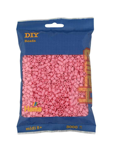 Hama Beutel mit 3000 Midi-Bügelperlen hellrot - ab 5 Jahren