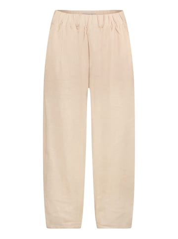CARTOON Leinenhose mit Gummizug in beige