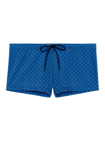 HOM Badehose Swim Shorts Hendaye in blue print