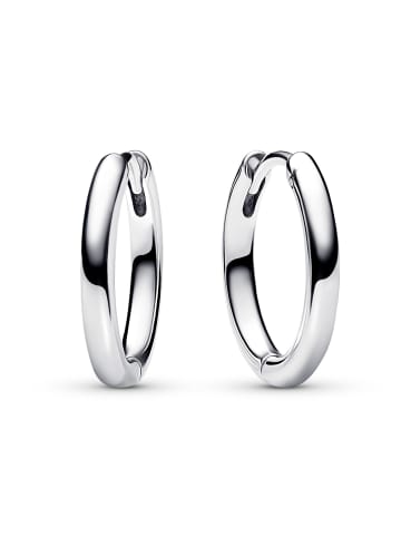 Pandora Damen-Schmuckset Silber-Creolen Freihändiges Herz