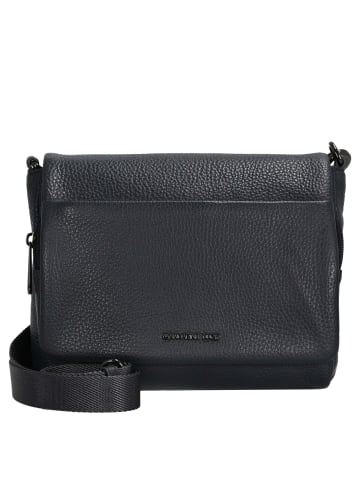 Mandarina Duck Mellow Leather - Umhängetasche 22 cm (nero) in dress blue