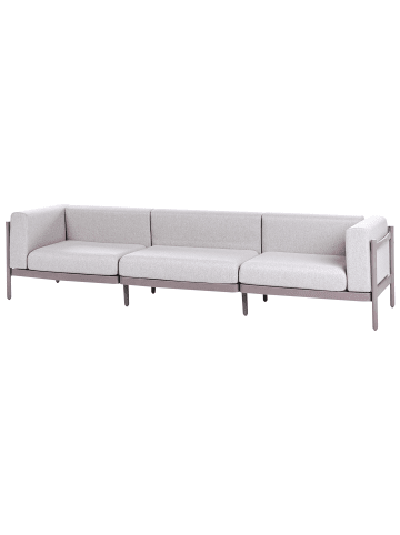 Beliani Gartensofa FERRETTI in Beige - (W) 275 x (H) 68 x (L) 73 cm