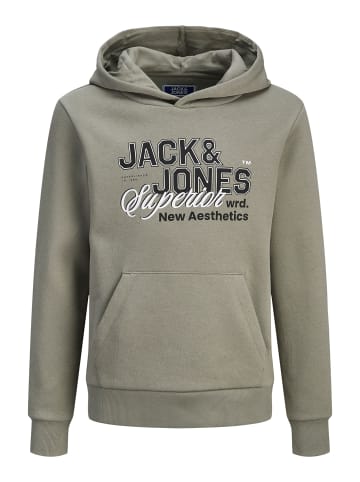 JACK & JONES Junior Kapuzenpullover in Vetiver