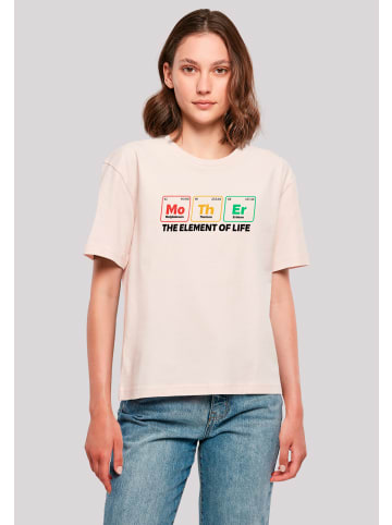 F4NT4STIC Tee Mothers Day Minimalist Periodic Table Geeky Mom in pink