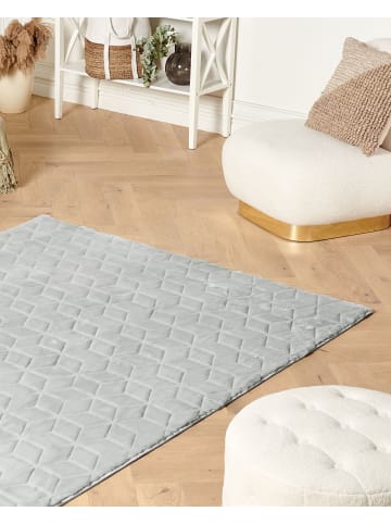 Beliani Shaggy THATTA in Grau/Grün - (W) 160 x (L) 230 cm