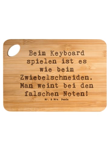 Mr. & Mrs. Panda Frühstücksbrettchen Spruch Keyboard Tränen mit ... in Braun