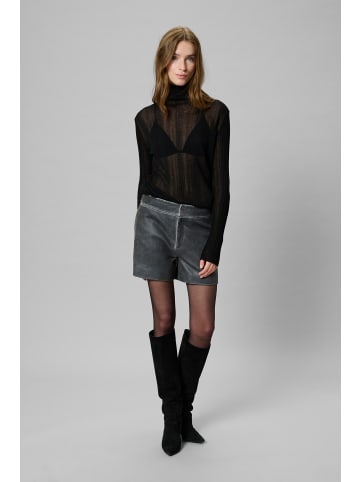 My Essential Wardrobe Ledershorts MWBibi Loose fit in Medium Grey Retro Wash