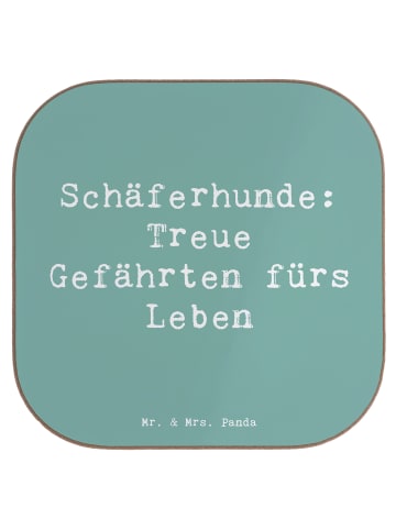 Mr. & Mrs. Panda Untersetzer Tasse Spruch Schäferhund Gefährten ... in Meeresbrise