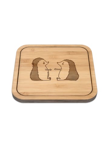 Mr. & Mrs. Panda Untersetzer Kork Igel Liebe ohne Spruch in Transparent
