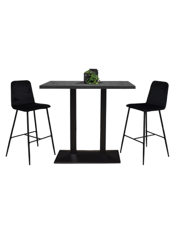 58 aufm Kessel TRESENTISCH Electra 120x70x106 schwarz matt/graphit