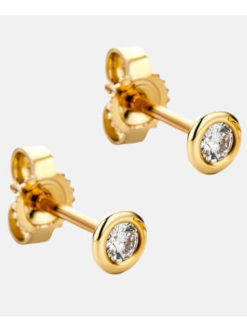 Diamant L'éternel Ohrringe aus 333 Gelbgold mit 0.10 Karat Diamant