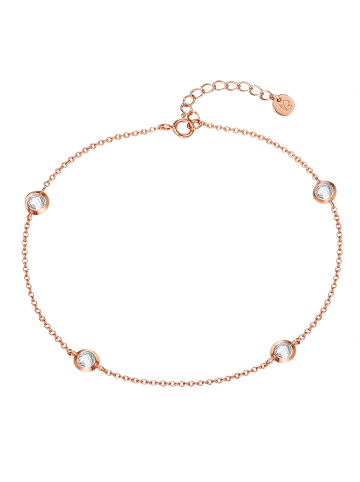 Glanzstücke München Fusskette Sterling Silber roségold Zirkonia weiß in roségold