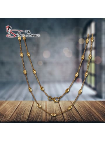 SilberDream 925 Silber, vergoldet (Gelbgold 333) Damen SilberDream Halsketten  ca. 45cm