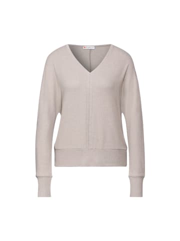 Street One Langarmshirt in mocha beige mel.