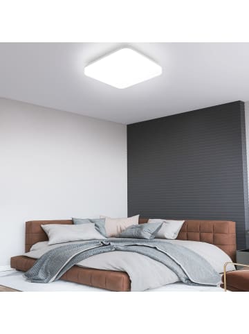 ZMH LED Deckenleuchte in Weiß rund 18W IP54 5000K Kaltweiß Küchenlampe Ø22CM