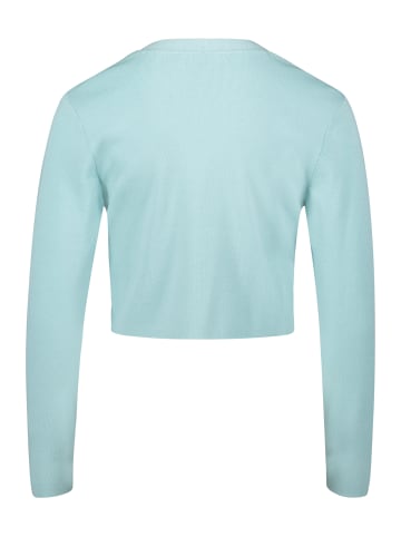 BETTY & CO Feinstrickjacke ohne Verschluss in Pastel Turquoise