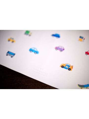Tinyloaders Platzdeckchen, Platzmatte, Tischset, Unterlage, 43 cm x 34 cm, VEHICLES