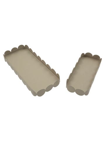 Mauro Ferretti Leere Metalltaschen, 2er-Set, 40×16,5×4,5 cm – 29×12×4,5 cm