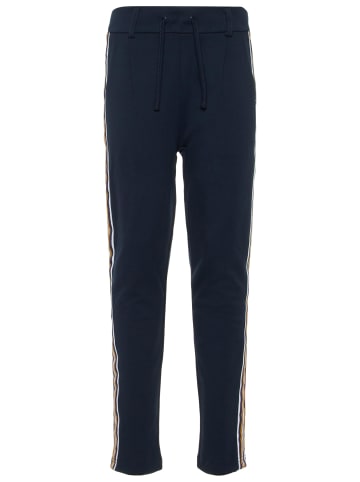 name it Mädchen Stoffhose mit Streifen und Kordel in Blau