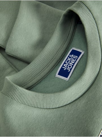 JACK & JONES Junior Sweatshirt JECALEB VARSITY SWEAT CREW in iceberg green