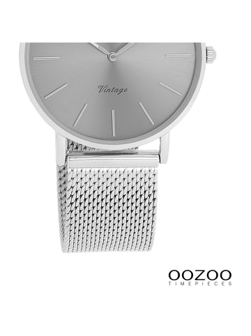 Oozoo Analog-Armbanduhr Oozoo Timepieces silber mittel (ca. 32mm)