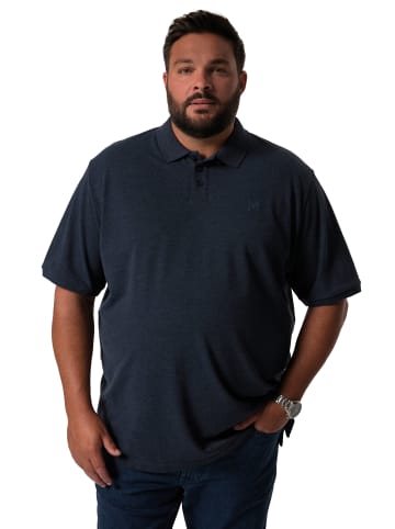 Men Plus Poloshirt in navy blau