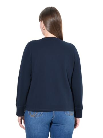 Ulla Popken Sweatjacke in marine