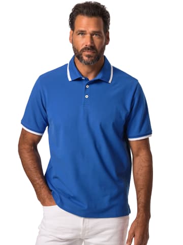 JP1880 Poloshirt in mittelblau